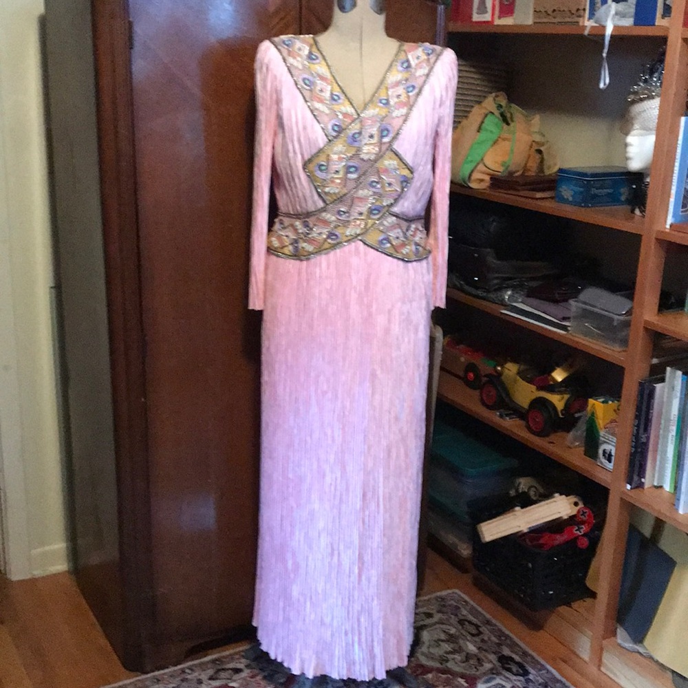 McFadden silk gown, sz 12. NWT! Romantic!